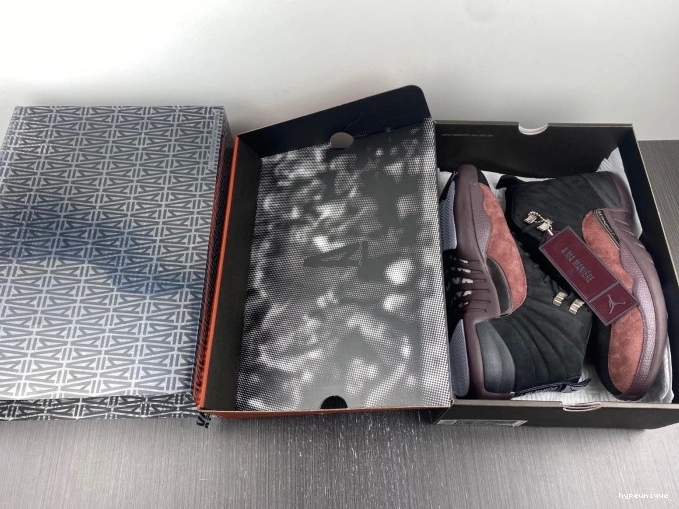 HYPE 12 Retro Black A Maniere Ma Jordan DV6989-001 0813